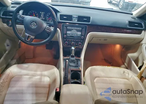 2012 Volkswagen Passat Sel z USA, uszkodzony, nr VIN 1VWCP7A37CC040988